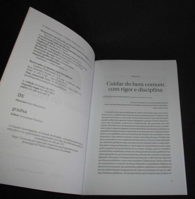 Livro O Estado a que o Estado Chegou O Verdadeiro retrato de Portugal