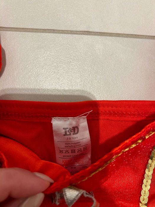 Strój przebranie Mikołajka 7/8 lat