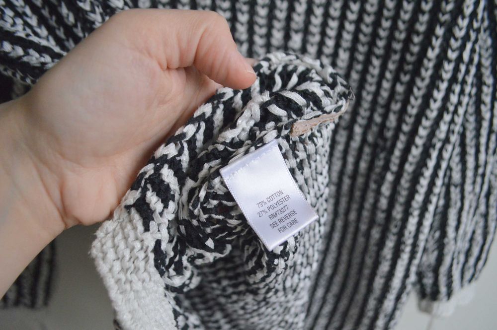 Dana Buchman sweter ażurowy bawełna premium L/XL