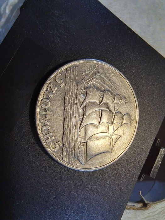 Moneta 5 zł 1936 żaglowiec