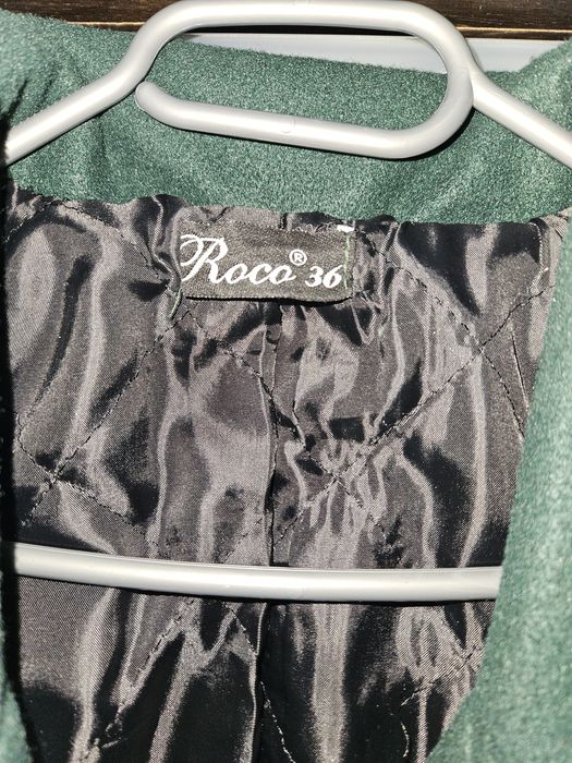 Plaszcz damski zielona butelka