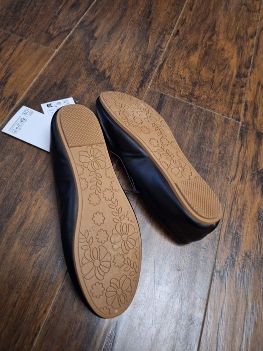 Czarne baleriny nowe rozmiar 37 Pepco teens