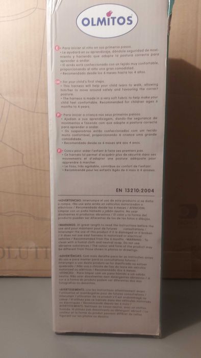 arnés primeiros passos bebé