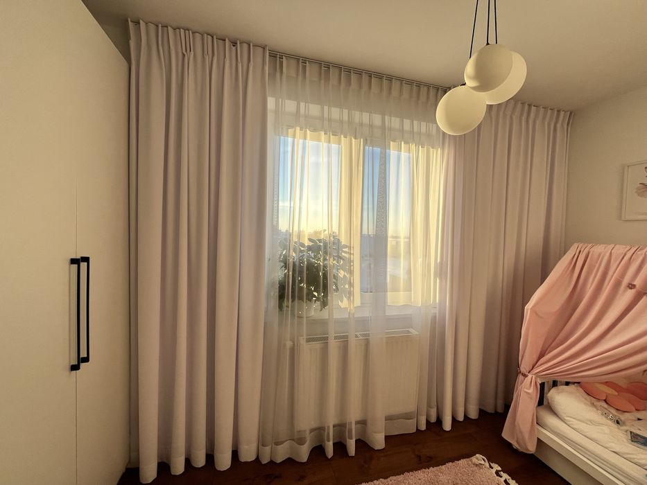 Białe zasłony 2 sztuki