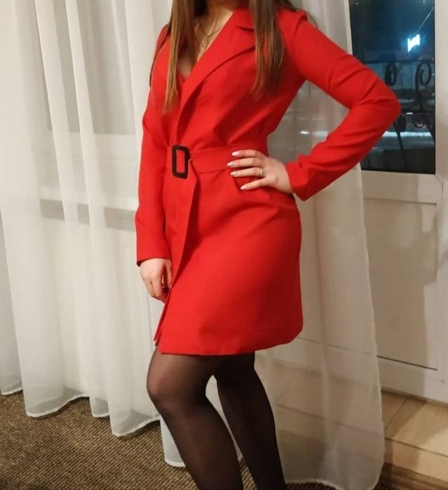 Сукня піджак червоного кольору