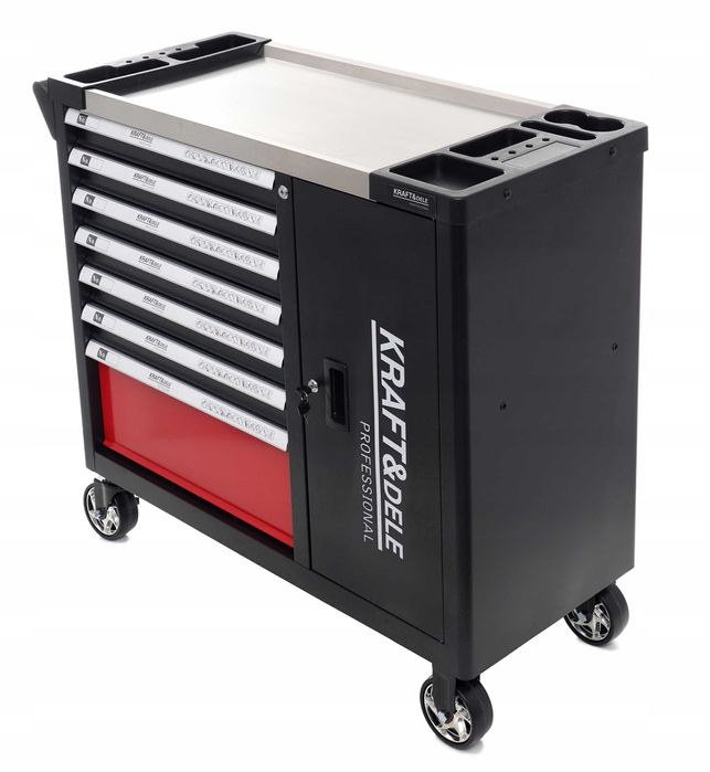 Szafka Narzędziowa Wózek Narzędziowy Warsztatowy 299EL 7Szuflad Wypos.