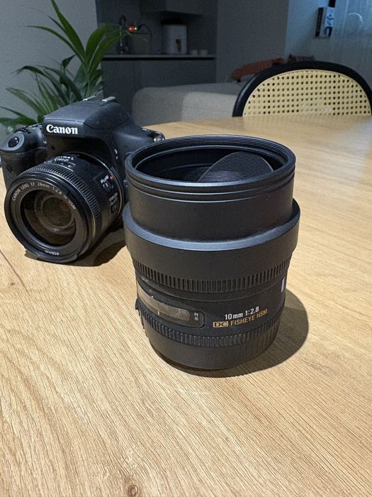 Canon EOS 750d + lente 10 mm 1:2.8 DC FISHEVE HSM