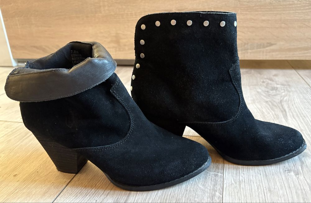 Buty z naturalnego zamszu