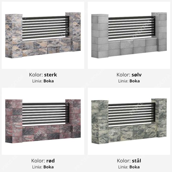 pustak ogrodzeniowy słupek brama płot podmurówka palisada mur ściana