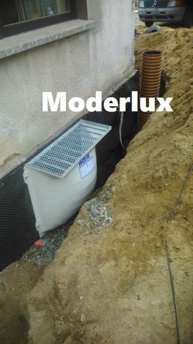 Odwodnienia budynków, drenaże, ocieplenia fundamentów, hydroizolacje fundamentów,  izolacja fundamentów