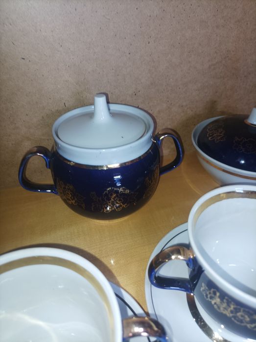 Чайний сервіз кобольтовий на 6 персо