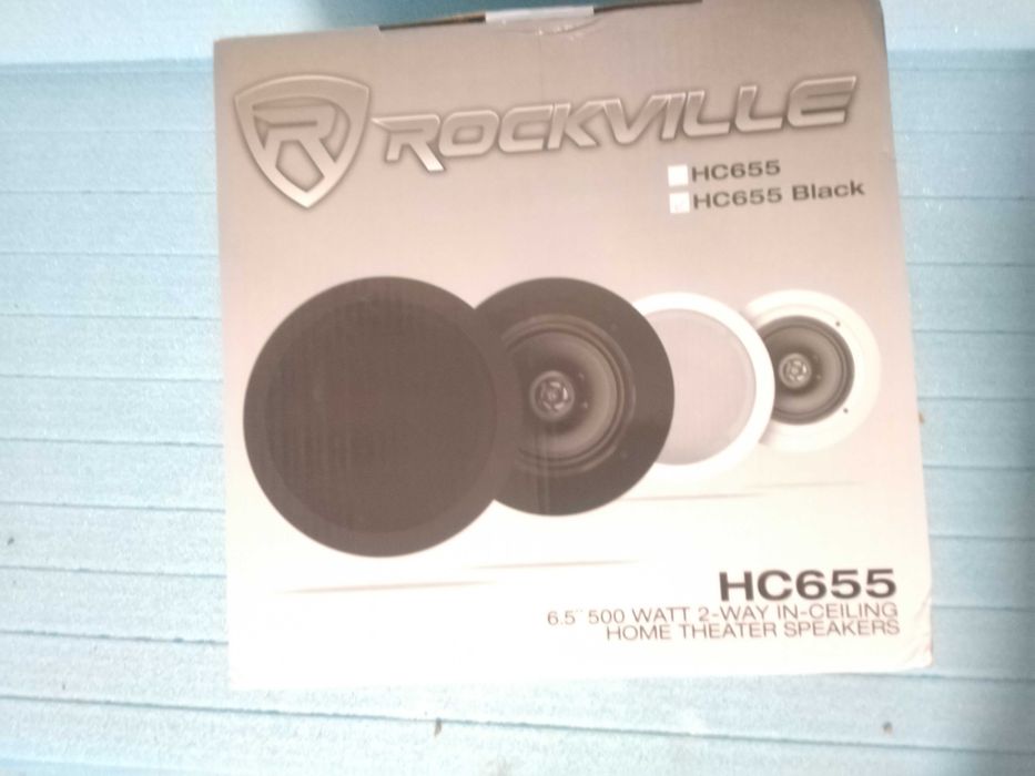 з США вбудовані стельові 6.5" 500W динамики дом.кинотеатр ROCKVILLE