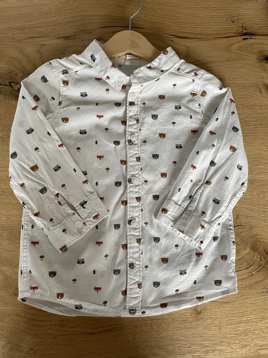 Koszula biała święta elegancka h&m 92
