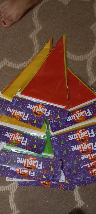 Bandeirolas de plástico para exterior  40 sacos novos