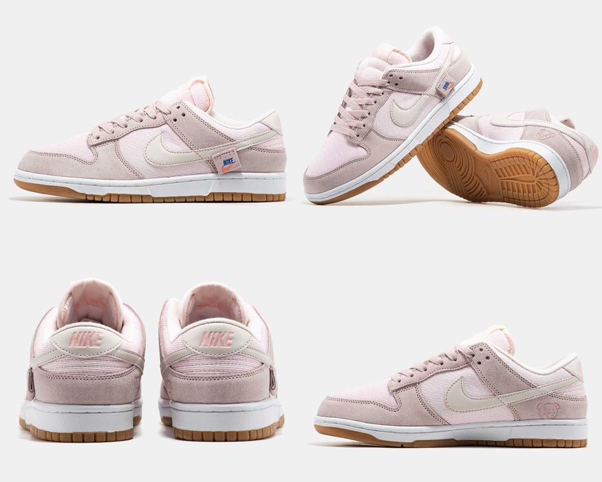 Женские кроссовки Nike Dunk Low Teddy Bear Pink 36-41 Новинка Сезона!