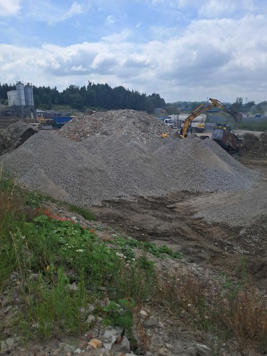 Gruz Elbląg, przekrusz betonowy ,kruszenie