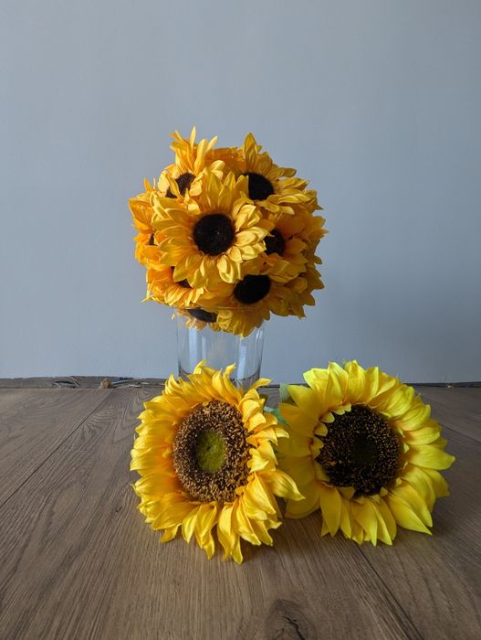 Kula kwiatowa ze słoneczników