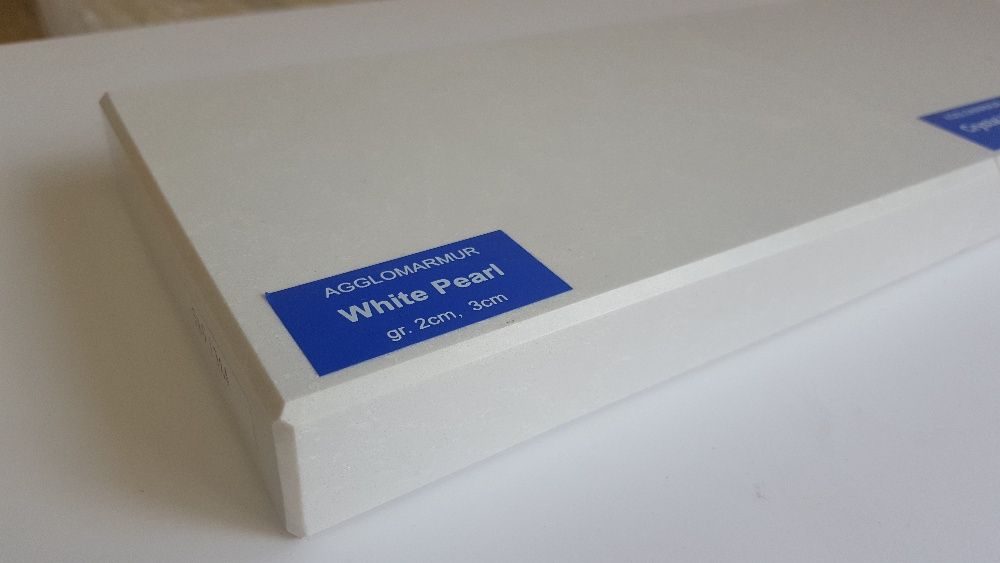 Parapety agglomarmur White Pearl konglomerat marmurowy
