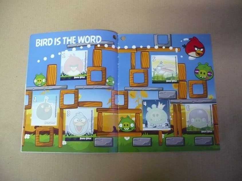 Caderneta dos "Angry Birds"