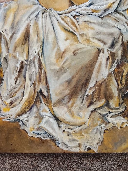 Akt kobiecy obraz 60x90 cm recznie malowany