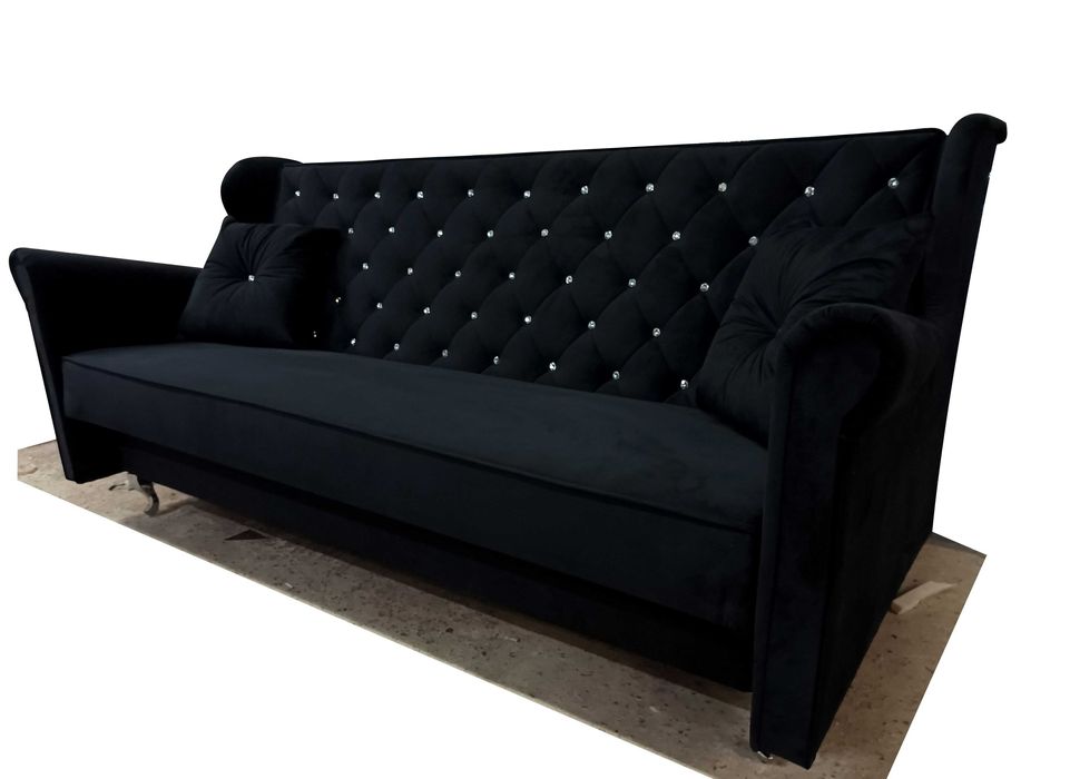 Sofa Princessa Glamour Pojemnik rozkładana Kanapa Wersalka spanie