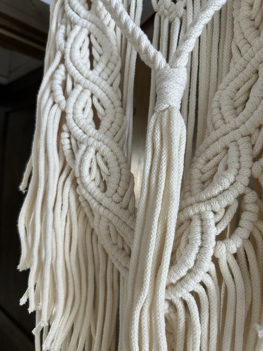 Makrama ścianka makramowa boho na wesele ślub do zdjęć komunie chrzest