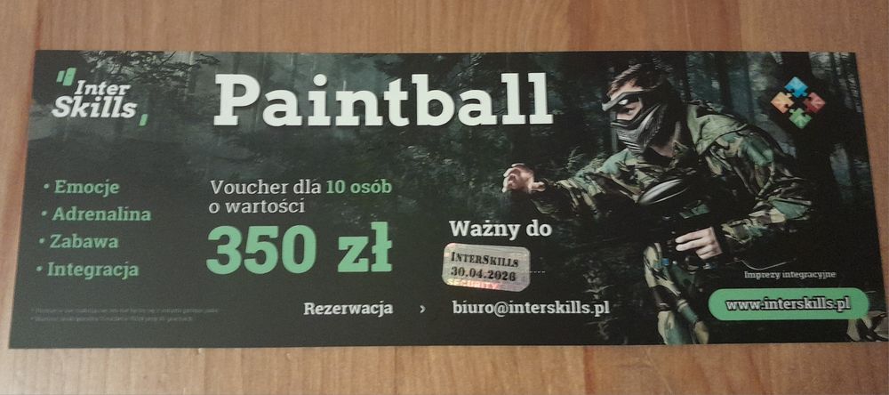 Voucher Inter Skills Paintball