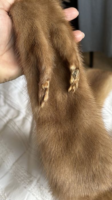 Estolas vintage em pele de Marta/Vison-par raro e autentico