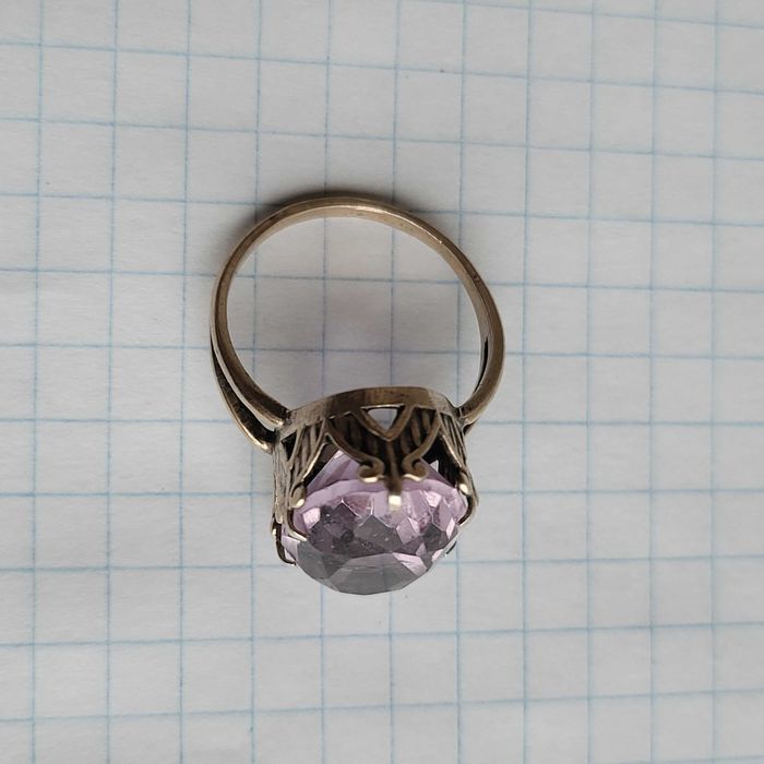 Кольцо серебро 875 звезда СССР(пн10)