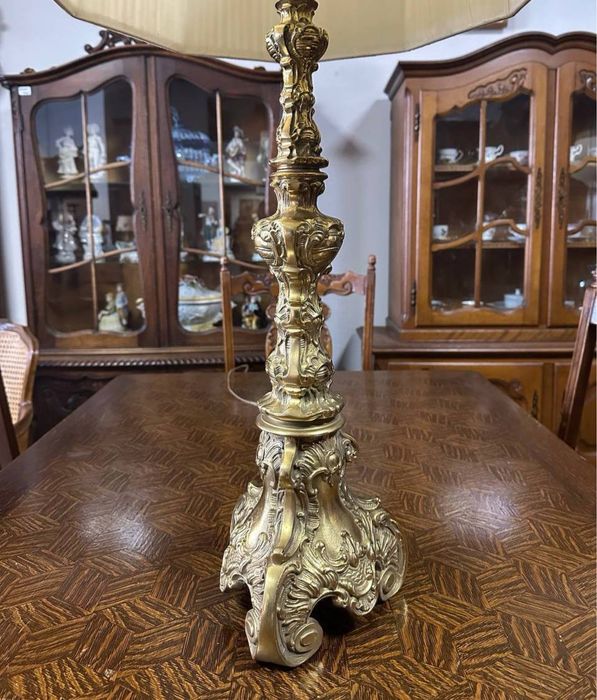 Настільна лампа світильник торшер латунь настольный б у  7588