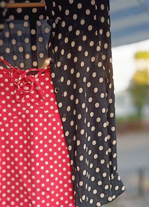 ASOS Bluzka vitange w groszki śliczna