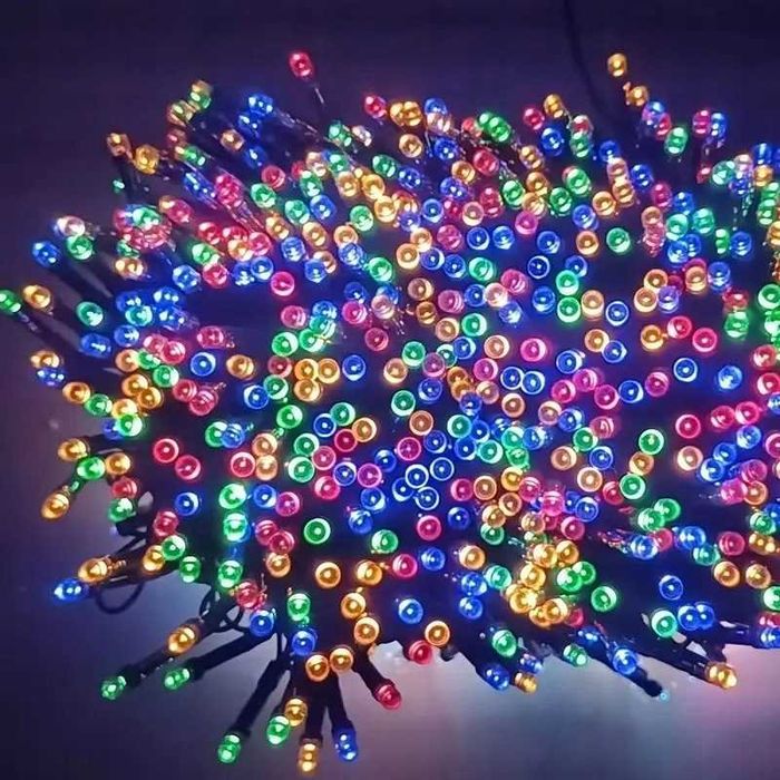 Lampki choinkowe 100 LED 5m światełka wielokolorowe timer