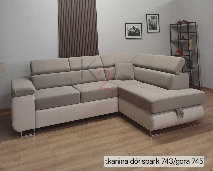 Narożnik Arteon Bonell POD WYMIAR PODWÓJNIE WZMACNIANY, do spania.