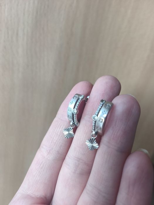 Серебряные серьги Италия