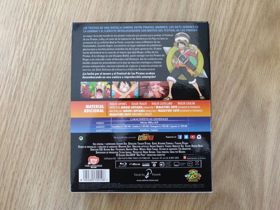 one piece - stampede blu-ray edição especial selecta vision