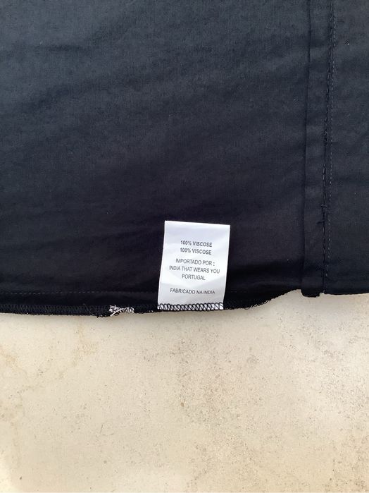 Calças largas de viscose S