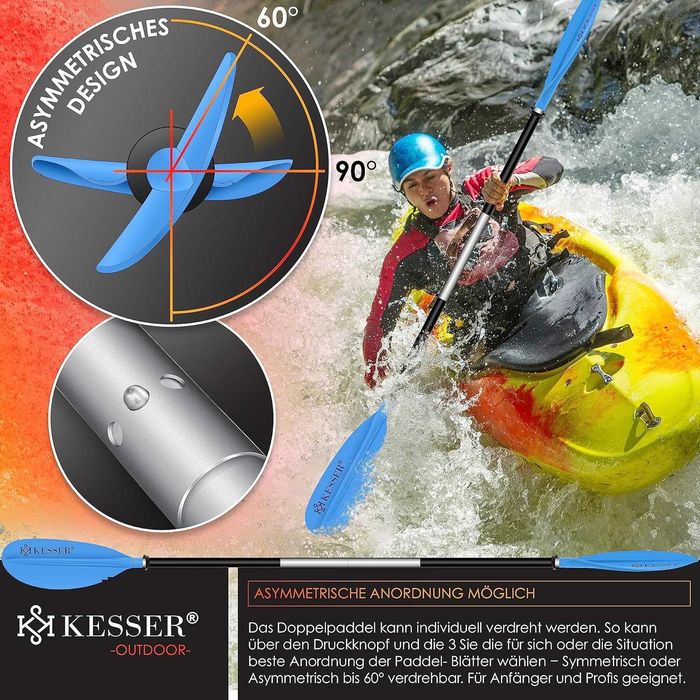 Nowe podwójne wiosło / kajak / SUP / łopatka / pagaj / surfing !4569!