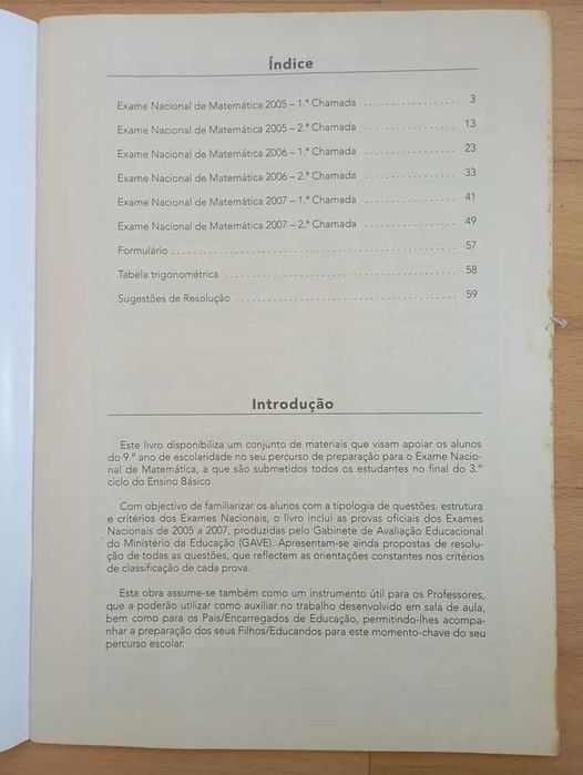Exames'08 - Matemática 9ºano Exames Resolvidos