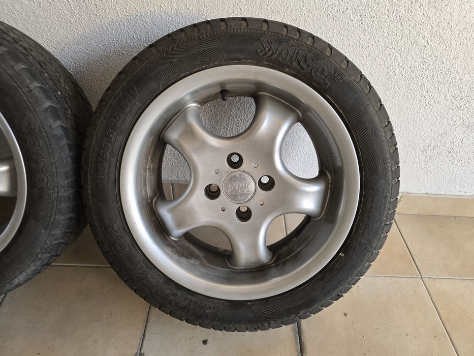 4 Jantes 15' com pneus furação 4x