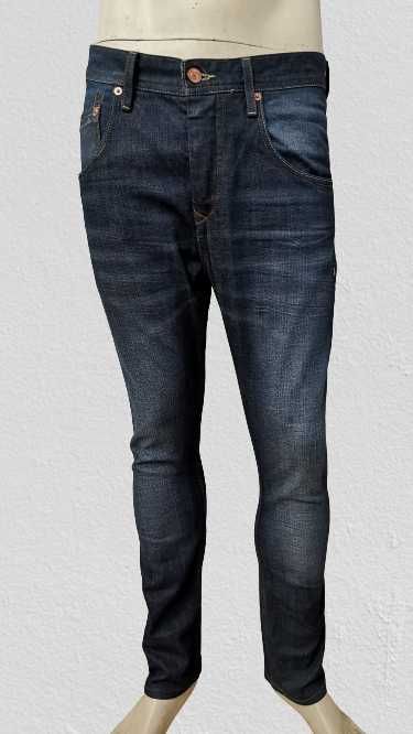 RIVER ISLAND Skinny Tapered - Męskie Spodnie Jeansowe 30/32 j. Nowe