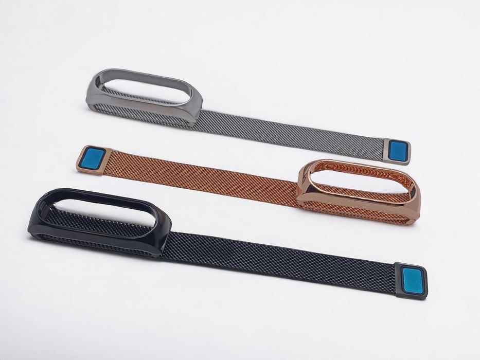 Браслет металевий Mi Band 3/4/5/6 Браслет железный ремешок ми бенд