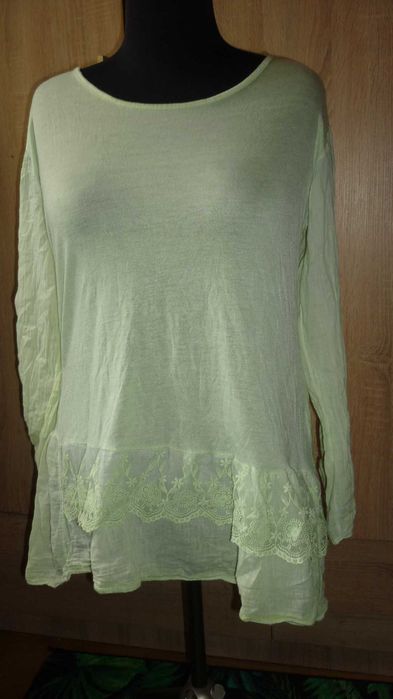 Made in Italy- dłuższa bawełniana bluzka  r;L/XL