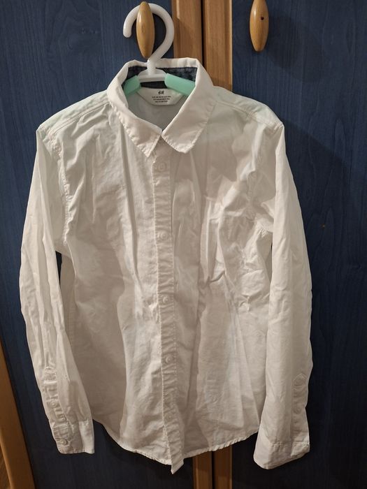 Biała koszula dla chłopca, 140