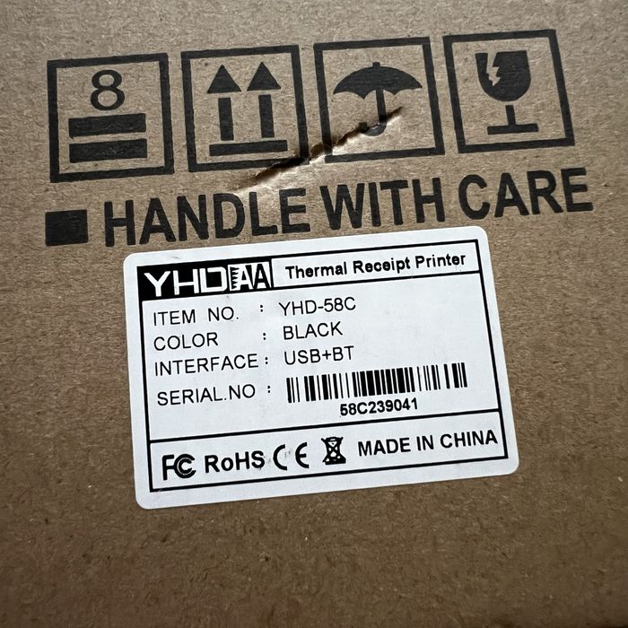 Принтер чеков с USB-портом,  YHD модель 58C