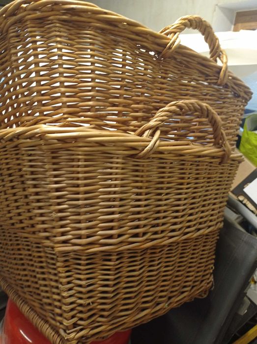 Kosze tarasowe ozdobne kwietne wiklinowe