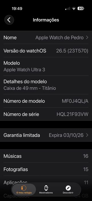 Apple Watch Ultra 3 Navy Nature Titanium 49mm