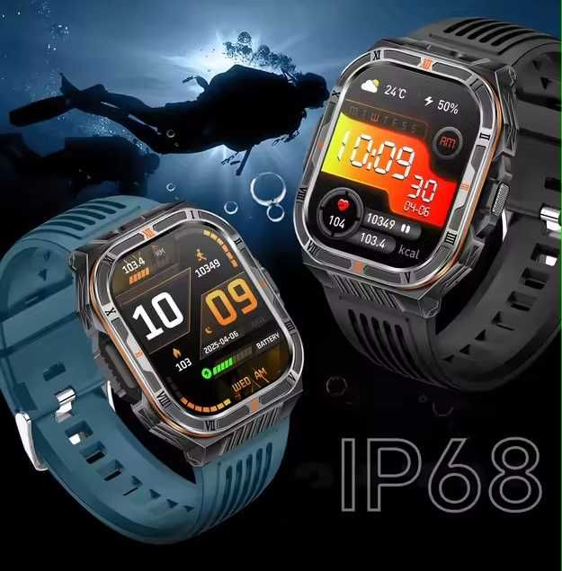 Смарт часы: VWAR HT38 PRO. NFC. Compass. 3D-меню. 1100mAh. LED-фонарик