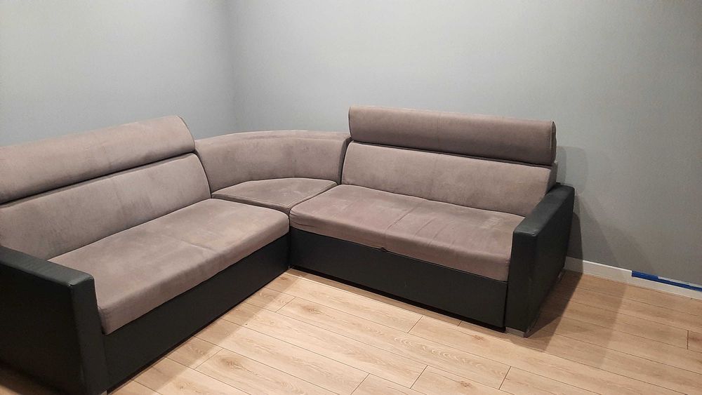 Sofa narożna szara