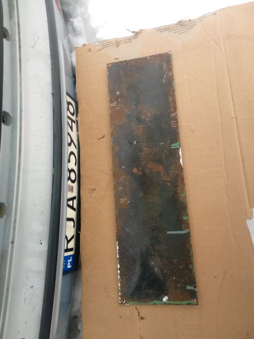 Tablica emaliowana stara PRL loftt.