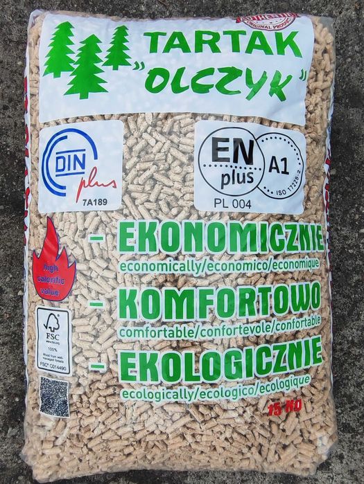 Pellet drzewny Olczyk 6 mm 4,6 kWh